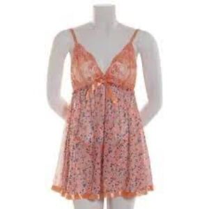 Spree Intimates Soft Cup Falling Floral Babydoll Set